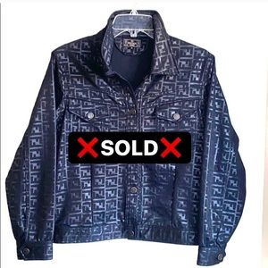 ❌SOLD❌ Fendi zucca Jean jacket suit balmain